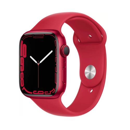 Apple Watch Series 7, 45 мм, корпус из алюминия красного цвета, спортивный ремешок (PRODUCT)RED