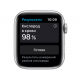 Apple Watch Nike Series 6, 44 мм, корпус из алюминия серебристого цвета, спортивный ремешок Nike цвета «чистая платина/чёрный»