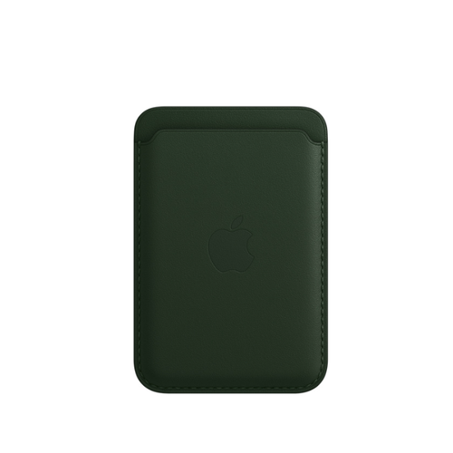 Кожаный кошелек для iPhone с MagSafe, цвет Sequoia Green