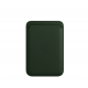 Кожаный кошелек для iPhone с MagSafe, цвет Sequoia Green