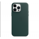 Чехол Apple Leather Case with MagSafe для iPhone 14 Pro - Forest Green