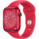 Apple Watch Series 8, 41 мм, корпус из алюминия цвета (PRODUCT)RED, спортивный ремешок цвета (PRODUCT)RED