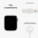 Apple Watch Series 8, 41 мм, корпус из алюминия серебристого цвета, спортивный ремешок белого цвета